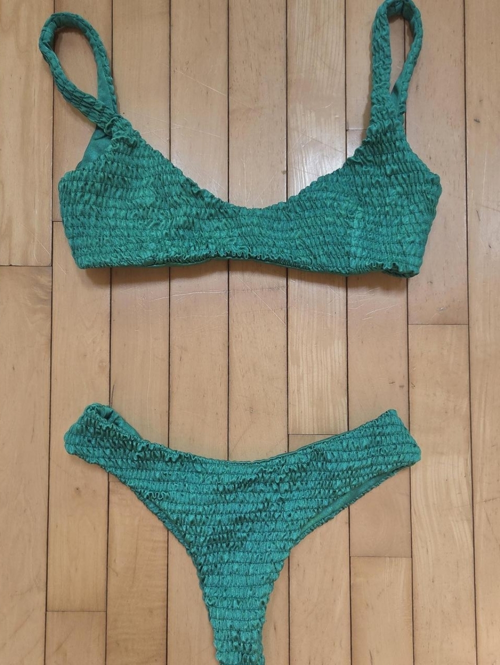 Green Two-Piece Bikini Set